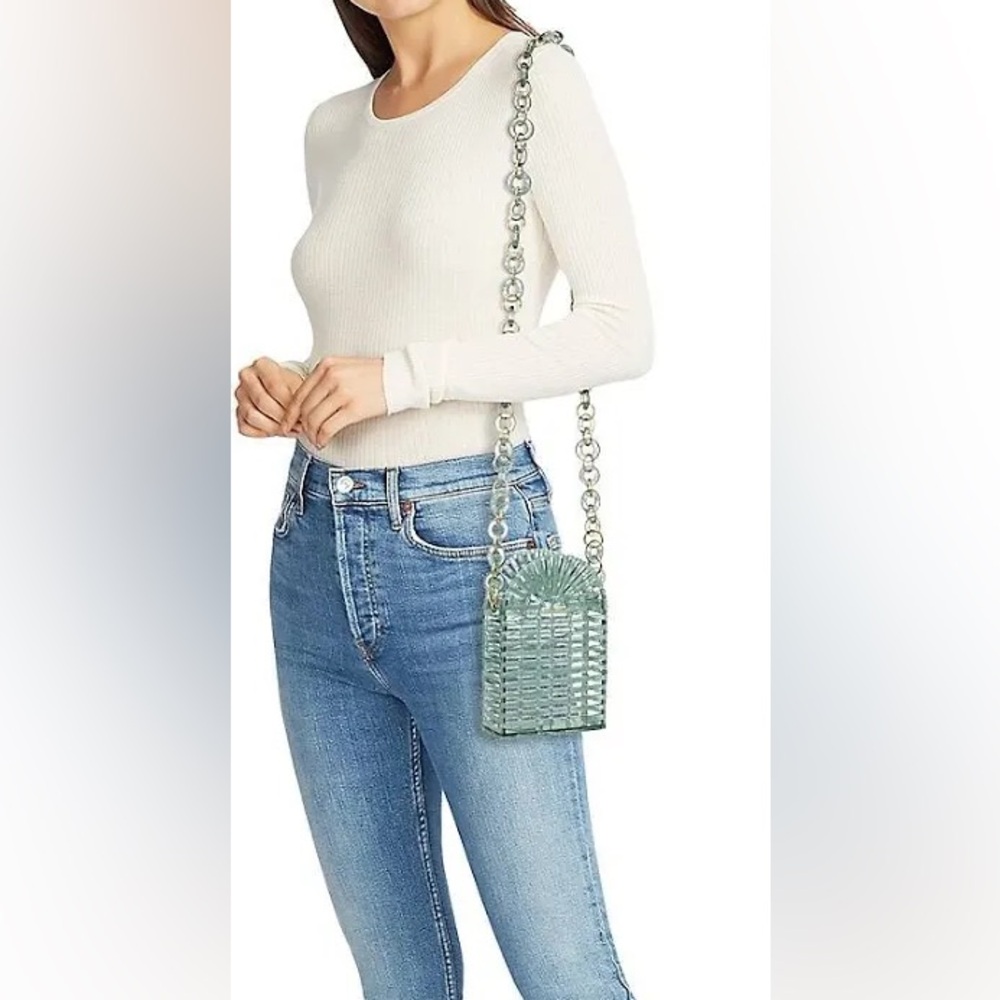Cult Gaia Gaia’s Ark phone crossbody blue / green WITH BOX/TAGS - Picture 6 of 10